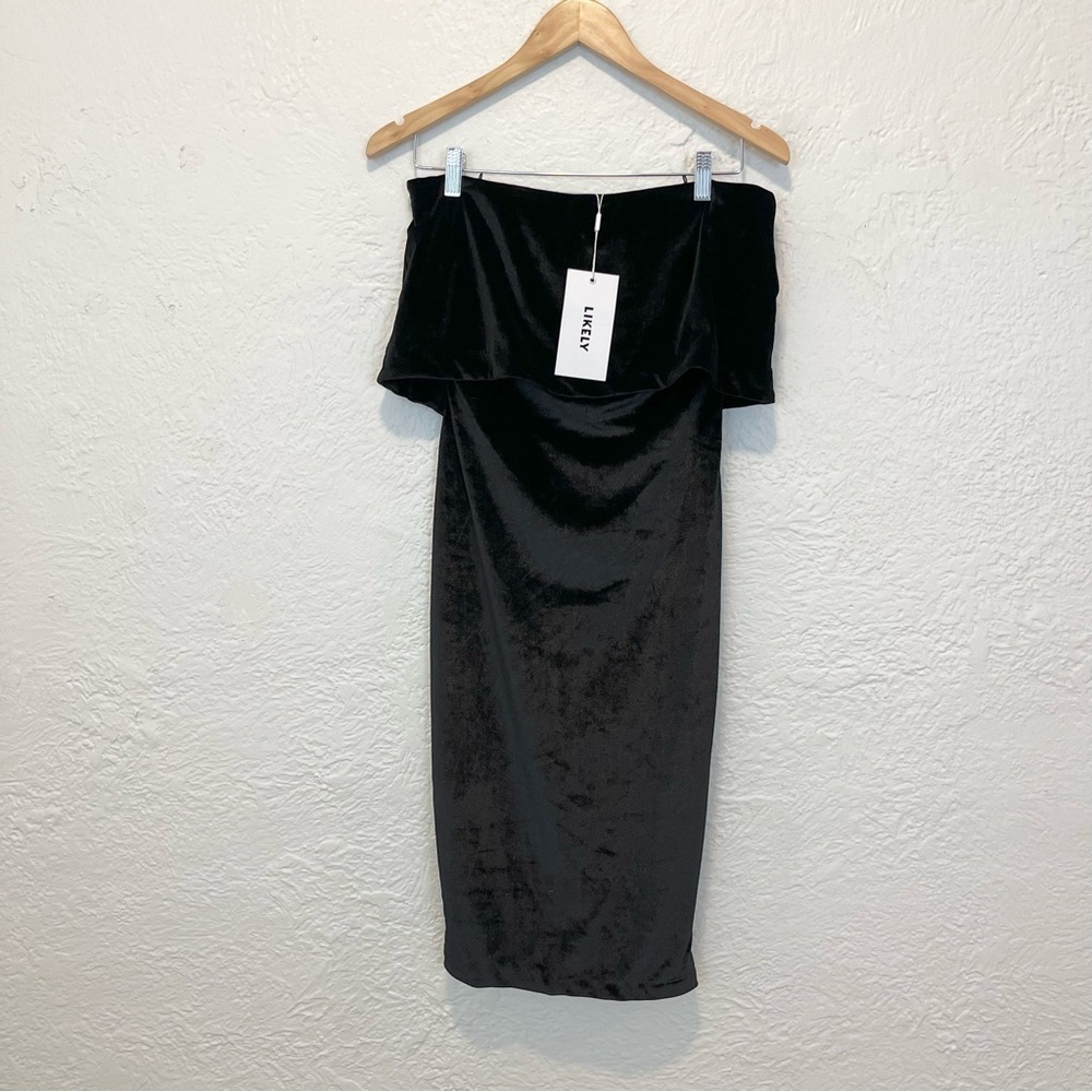 Likely Dress Black Velvet 2